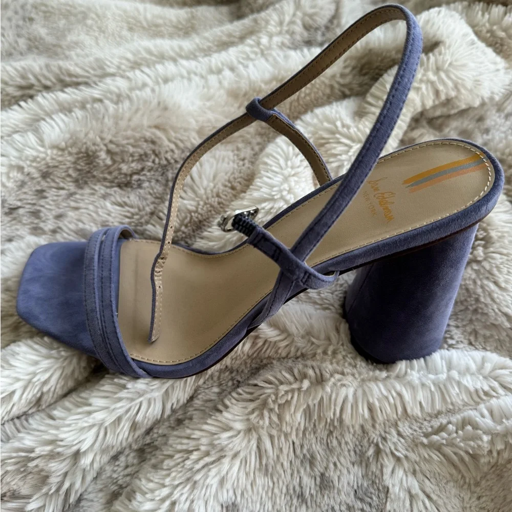 NWT Sam Edelman "Kit" Slingback Block Heel Sandal size 7 dusty violet - Picture 2 of 5
